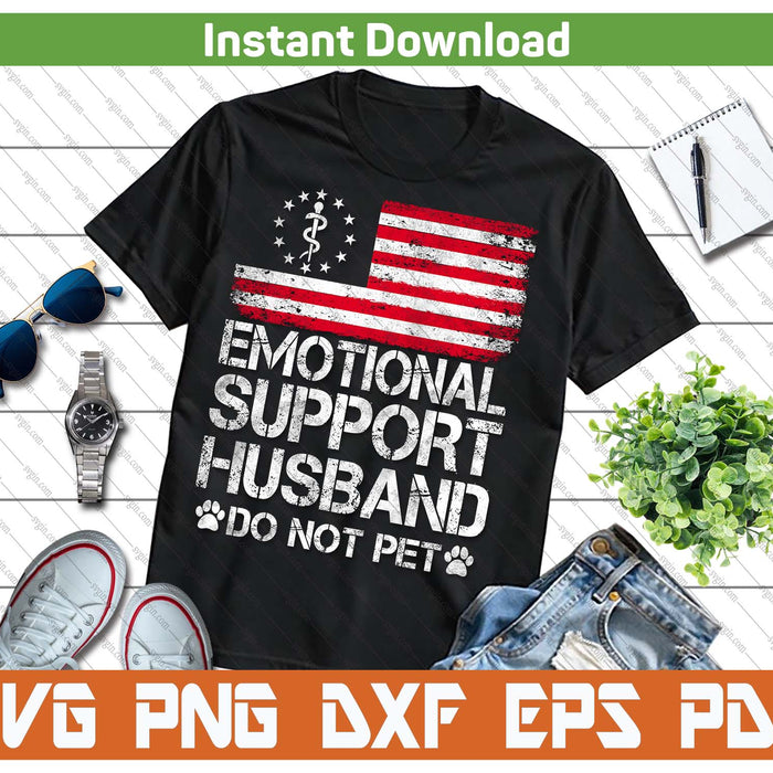 Vintage American Flag Husband Humor SVG PNG Cutting Files