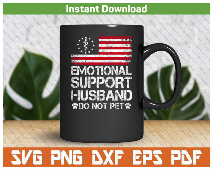 Vintage American Flag Husband Humor SVG PNG Cutting Files