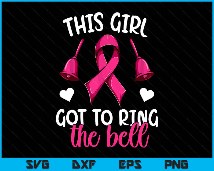 End Of Chemo Bell Shirt Women Girls, Breast Cancer Survivor SVG PNG Digital Printable Files