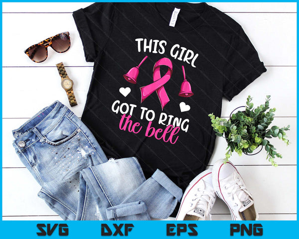 End Of Chemo Bell Shirt Women Girls, Breast Cancer Survivor SVG PNG Digital Printable Files