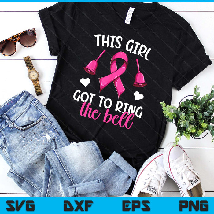 End Of Chemo Bell Shirt Women Girls, Breast Cancer Survivor SVG PNG Digital Printable Files