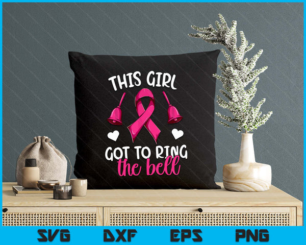 End Of Chemo Bell Shirt Women Girls, Breast Cancer Survivor SVG PNG Digital Printable Files