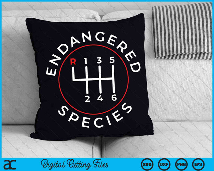 Endangered Species Manual Gearbox Stick Shift 6 Speed SVG PNG Digital Cutting Files