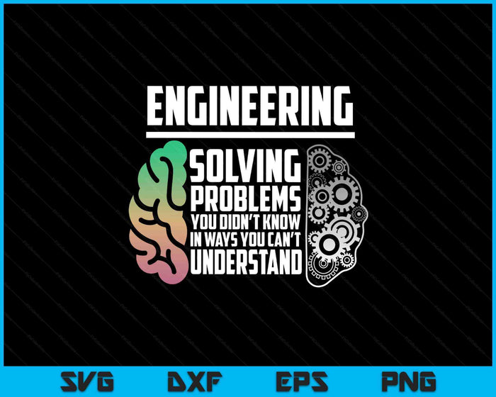 Engineer's Brain Funny Engineering SVG PNG Digital Printable Files