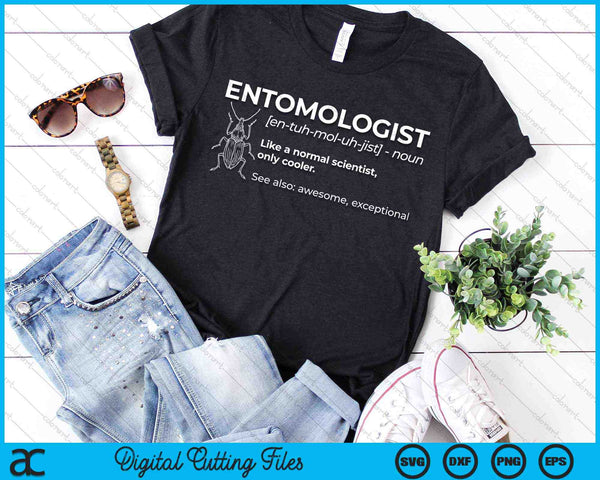 Entomologist Definition Entomology Insect Collector SVG PNG Digital Cutting Files