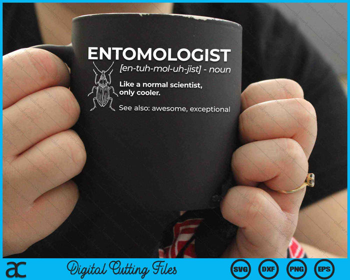 Entomologist Definition Entomology Insect Collector SVG PNG Digital Cutting Files