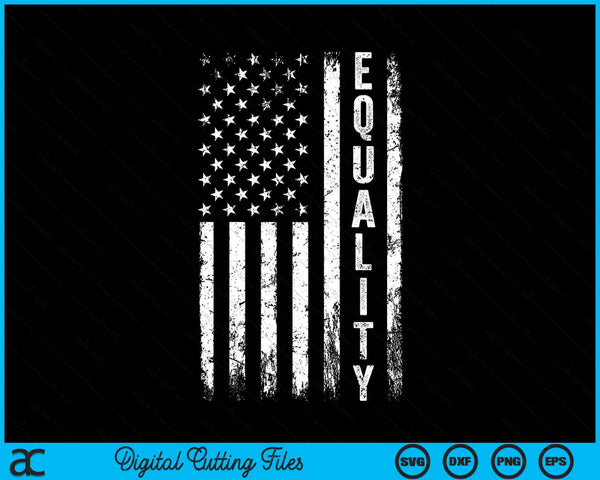 Equality African American Flag Black History Month SVG PNG Digital Cutting Files