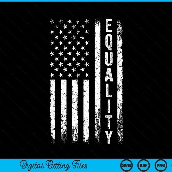 Equality African American flag Black History Month SVG cut file