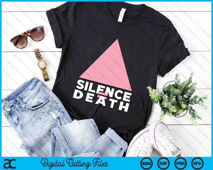 Equality Silence Death LGBTQ Gay Pride SVG PNG Digital Cutting Files