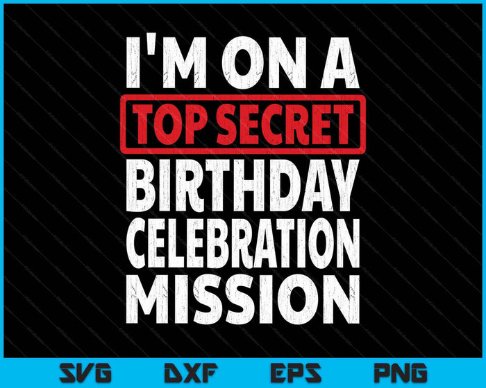 Escape Room Birthday Party Gift Retro Top Secret Mission SVG PNG Digital Printable Files