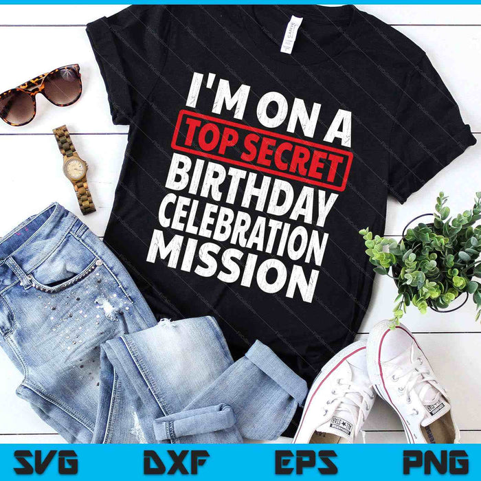 Escape Room Birthday Party Gift Retro Top Secret Mission SVG PNG Digital Printable Files