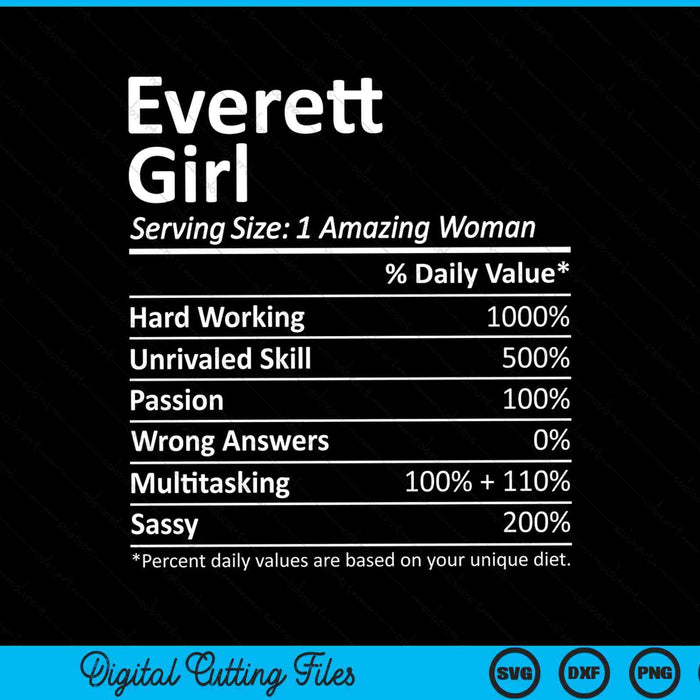 Everett girl wa Washington state city home roots SVG PNG cut file for Cricut