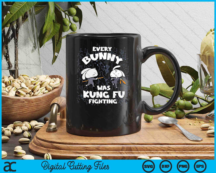 Every Bunny Was Kung Fu Fighting Ninja Easter Bunnies Rabbit SVG PNG Digital Printable Files