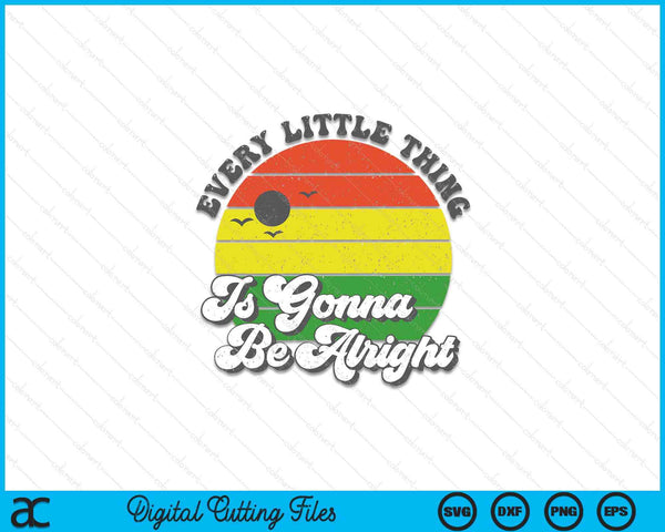 Every Little Thing Is Gonna Be Alright Jamaica Womens Gift SVG PNG Cutting Printable Files