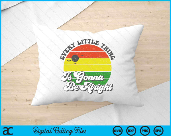 Every Little Thing Is Gonna Be Alright Jamaica Womens Gift SVG PNG Cutting Printable Files