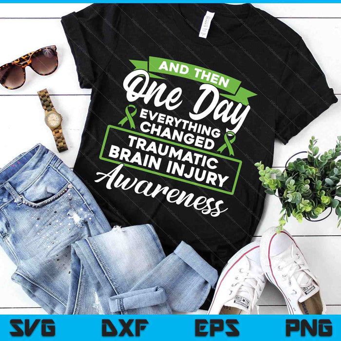 Everything Changed Traumatic Brain Injury Awareness SVG PNG Digital Printable Files