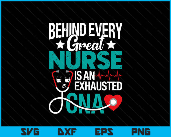 Exhausted CNA nurse certified nursing assistant healthcare SVG cut file