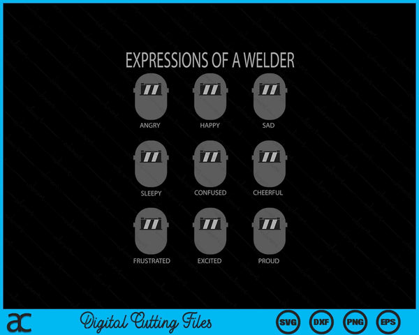 Expressions of a welder for pipefitter ironworker SVG cut file