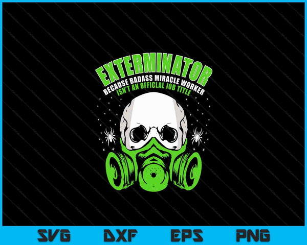 Exterminator for pest controller profession SVG cut file