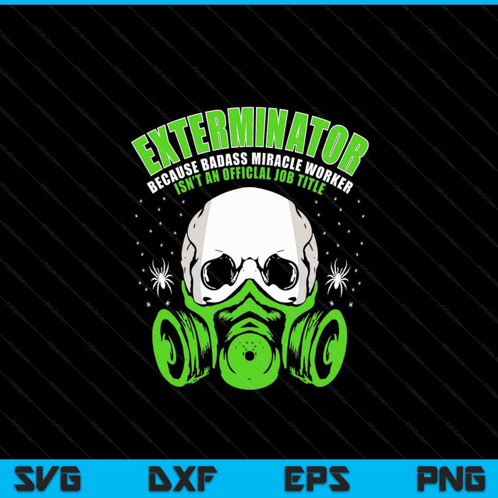 Exterminator for pest controller profession SVG cut file