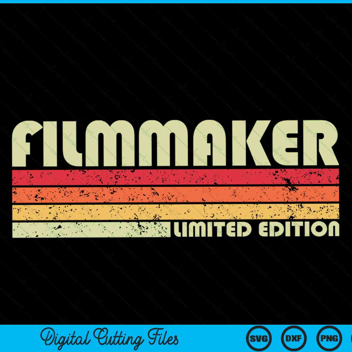 CINEMAKER Divertido Título de trabajo Profesión Cumpleaños Trabajador SVG PNG Cortar archivos imprimibles