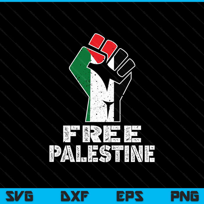 FREE PALESTINE Palestinian flag SVG cut file