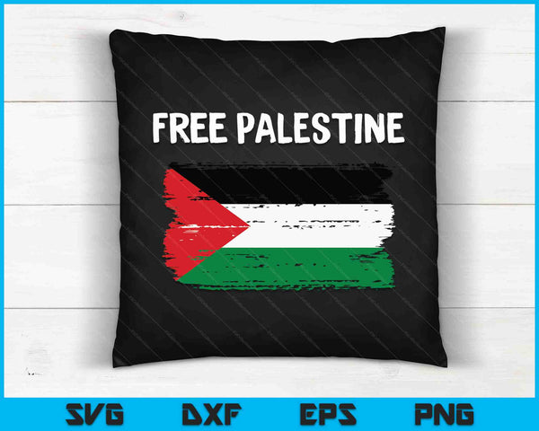 Free Palestine Distressed Palestinian Flag SVG PNG Digital Cutting Files