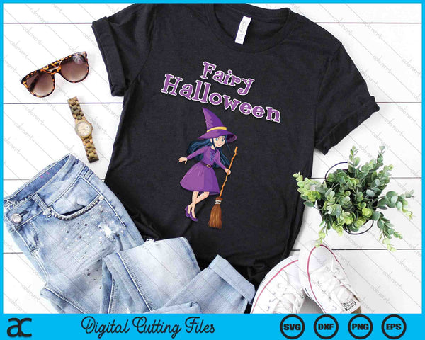 Fairy Halloween Witch Fairy Halloween SVG PNG Digital Cutting Files