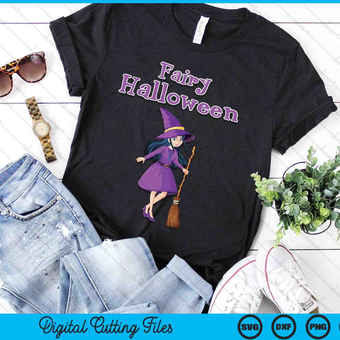 Fairy Halloween Witch Fairy Halloween SVG PNG Digital Cutting Files