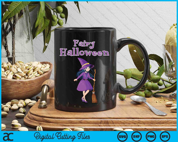 Fairy Halloween Witch Fairy Halloween SVG PNG Digital Cutting Files