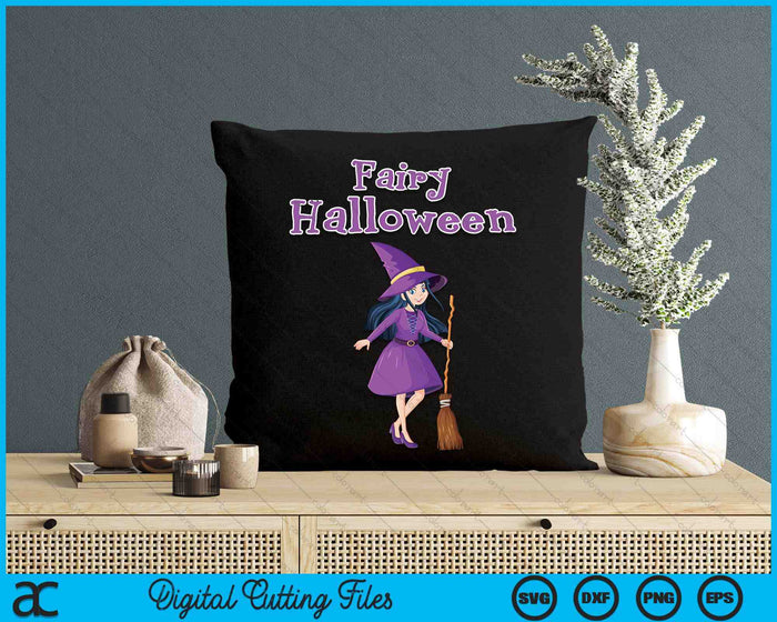 Fairy Halloween Witch Fairy Halloween SVG PNG Digital Cutting Files