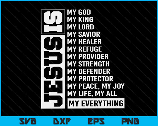 Faith cross Christian religious Jesus Lord SVG cut file