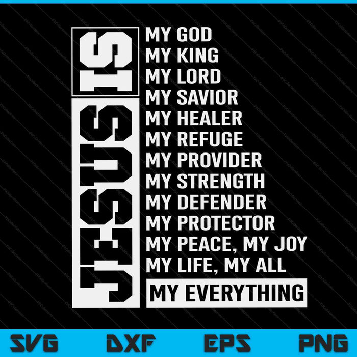 Faith cross Christian religious Jesus Lord SVG cut file