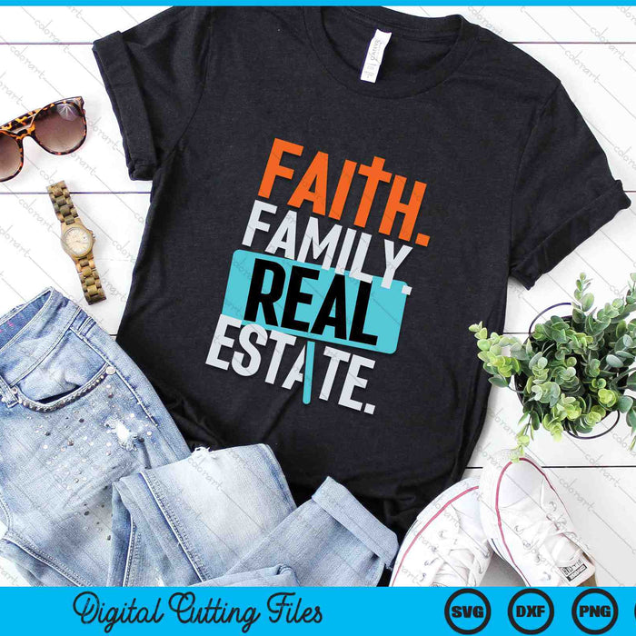 Faith Family Real Estate SVG PNG digitale snijbestanden