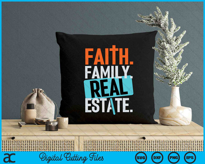 Faith Family Real Estate SVG PNG digitale snijbestanden