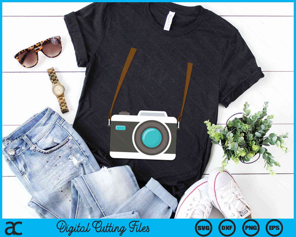 Fake Tourist Camera Graphic Holiday Vacation Photographer SVG PNG Digital Cutting Files