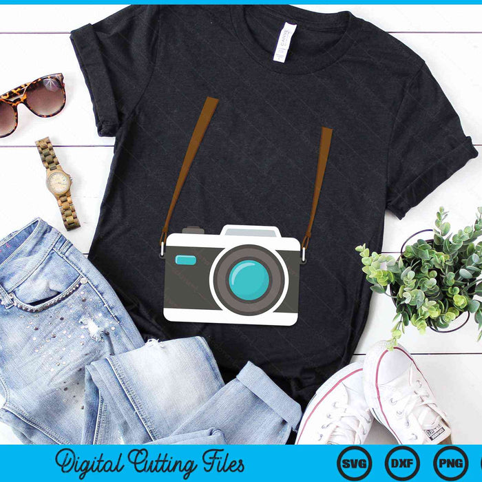 Fake Tourist Camera Graphic Holiday Vacation Photographer SVG PNG Digital Cutting Files