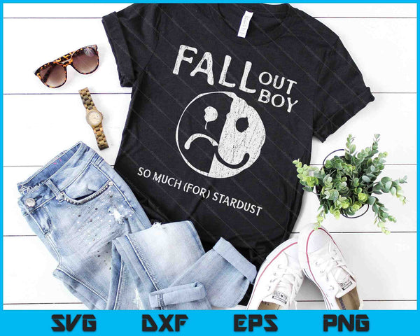 Fall Out Boy - Smiley SVG PNG Digital Cutting File - on a t-shirt