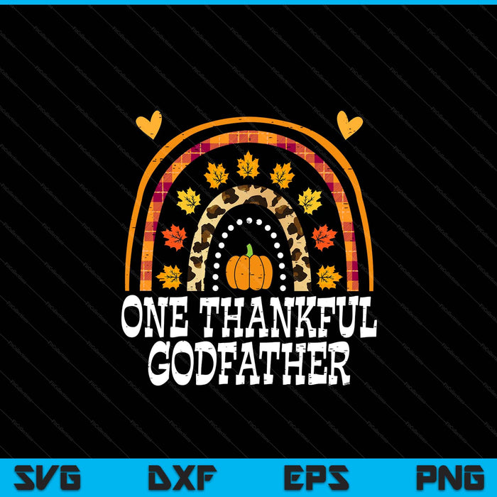 Fall rainbow one thankful godfather Thanksgiving fall SVG cut file