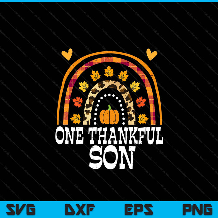 Fall rainbow one thankful son Thanksgiving fall SVG cut file