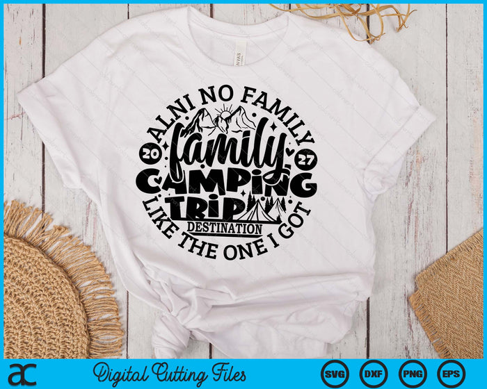 Family Camping Trip Funny Vacation 2027 SVG PNG Digital Printable Files