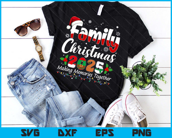 Family Christmas 2025 Matching Outfit Xmas Squad Santa SVG PNG Digital Printable Files