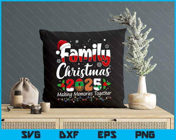 Family Christmas 2025 Matching Outfit Xmas Squad Santa SVG PNG Digital Printable Files