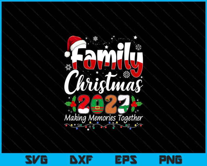 Family Christmas 2027 Matching Outfit Xmas Squad Santa SVG PNG Digital Printable Files