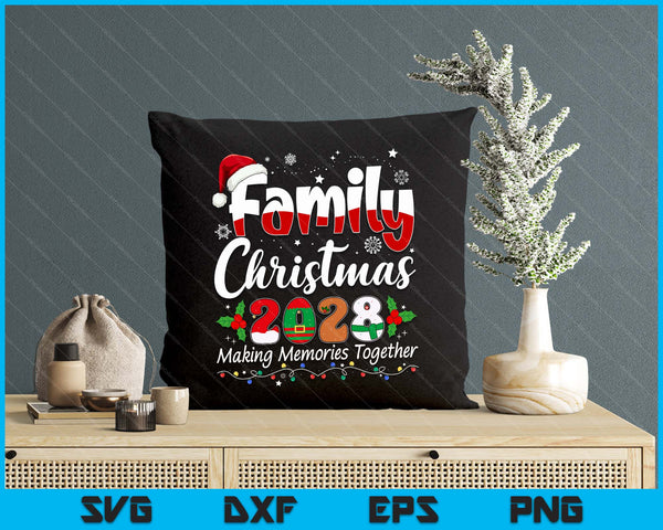 Family Christmas 2028 Matching Outfit Xmas Squad Santa SVG PNG Digital Printable Files