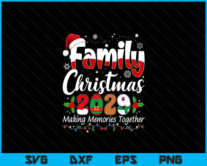 Family Christmas 2029 Matching Outfit Xmas Squad Santa SVG PNG Digital Printable Files