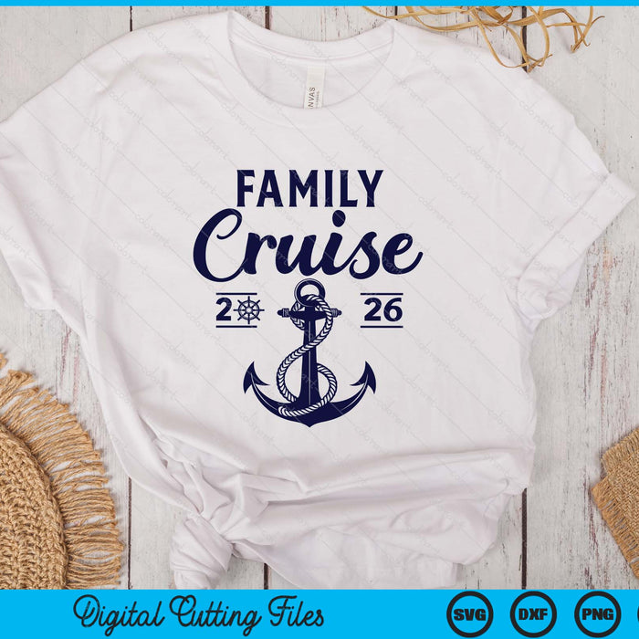 Family Cruise 2026 Summer Vacation Family Matching Group SVG PNG Digital Printable Files
