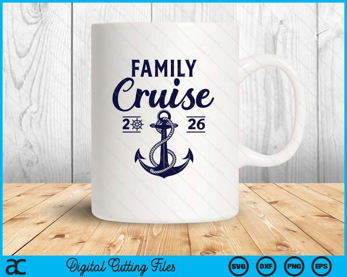 Family Cruise 2026 Summer Vacation Family Matching Group SVG PNG Digital Printable Files