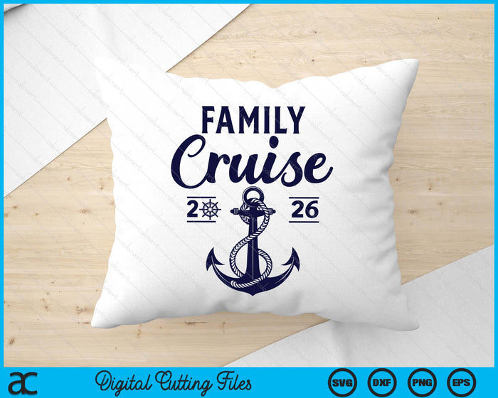 Family Cruise 2026 Summer Vacation Family Matching Group SVG PNG Digital Printable Files