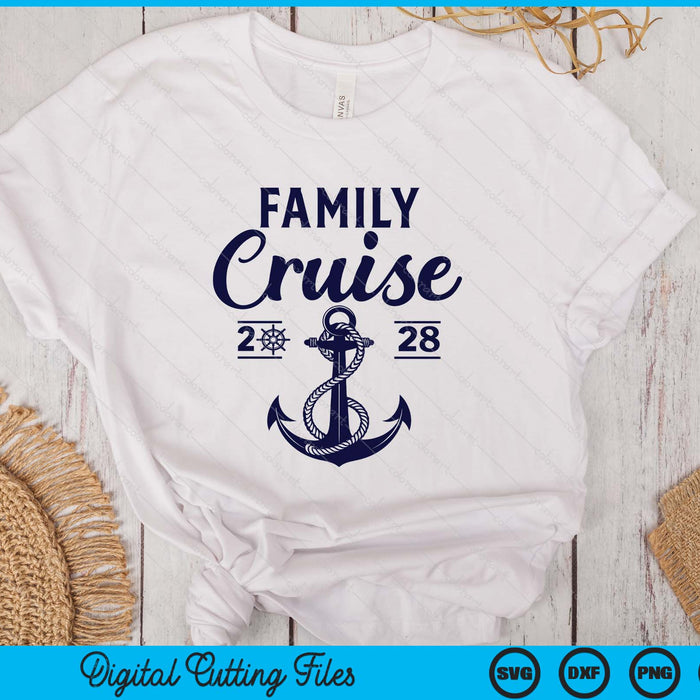 Family Cruise 2028 Summer Vacation Family Matching SVG PNG Digital Printable Files